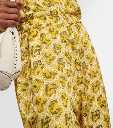Isabel Marant Piera printed silk-blend straight pants | Thumbnail 2 Isabel Marant Piera printed silk-blend straight pants | Thumbnail 2