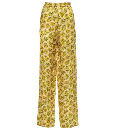 Isabel Marant Piera printed silk-blend straight pants | Thumbnail 1 Isabel Marant Piera printed silk-blend straight pants | Thumbnail 1