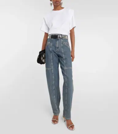 Isabel Marant Zelitos cotton top | Thumbnail 4 Isabel Marant Zelitos cotton top | Thumbnail 4