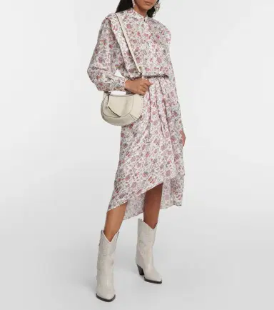 Isabel Marant Lokeya floral midi dress | Thumbnail 3 Isabel Marant Lokeya floral midi dress | Thumbnail 3