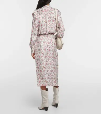 Isabel Marant Lokeya floral midi dress | Thumbnail 5 Isabel Marant Lokeya floral midi dress | Thumbnail 5