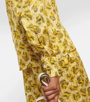 Isabel Marant Leidy printed satin blouse | Thumbnail 3 Isabel Marant Leidy printed satin blouse | Thumbnail 3
