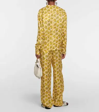 Isabel Marant Leidy printed satin blouse | Thumbnail 4 Isabel Marant Leidy printed satin blouse | Thumbnail 4
