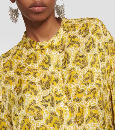 Isabel Marant Leidy printed satin blouse | Thumbnail 5 Isabel Marant Leidy printed satin blouse | Thumbnail 5