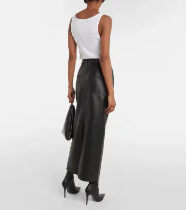 Wardrobe.NYC Wardrobe. NYC Back-slit leather maxi skirt | Thumbnail 2 Wardrobe.NYC Wardrobe. NYC Back-slit leather maxi skirt | Thumbnail 2