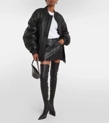 Wardrobe.NYC Wardrobe. NYC Leather bomber jacket | Thumbnail 2 Wardrobe.NYC Wardrobe. NYC Leather bomber jacket | Thumbnail 2
