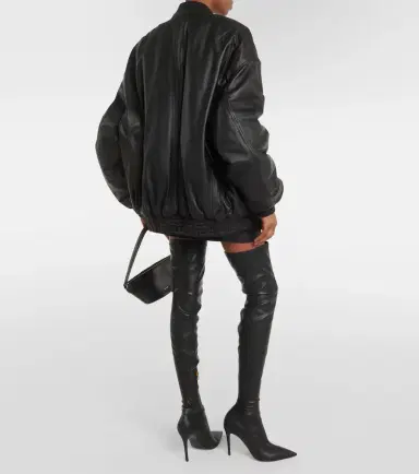 Wardrobe.NYC Wardrobe. NYC Leather bomber jacket | Thumbnail 4 Wardrobe.NYC Wardrobe. NYC Leather bomber jacket | Thumbnail 4