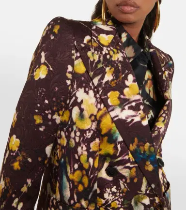 Dries Van Noten Floral double-breasted blazer | Thumbnail 4 Dries Van Noten Floral double-breasted blazer | Thumbnail 4