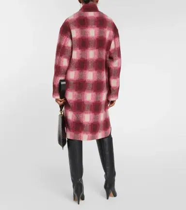 Marant Etoile Gabriel checked wool-blend coat | Thumbnail 4 Marant Etoile Gabriel checked wool-blend coat | Thumbnail 4
