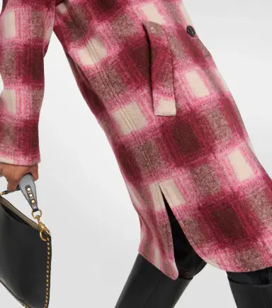 Marant Etoile Gabriel checked wool-blend coat | Thumbnail 5 Marant Etoile Gabriel checked wool-blend coat | Thumbnail 5