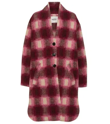 Marant Etoile Gabriel checked wool-blend coat | Thumbnail 1 Marant Etoile Gabriel checked wool-blend coat | Thumbnail 1