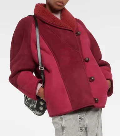 Marant Etoile Abeni shearling-lined suede jacket | Thumbnail 4 Marant Etoile Abeni shearling-lined suede jacket | Thumbnail 4