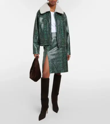 Dorothee Schumacher Urban Jungle snake-print leather midi skirt | Thumbnail 2 Dorothee Schumacher Urban Jungle snake-print leather midi skirt | Thumbnail 2