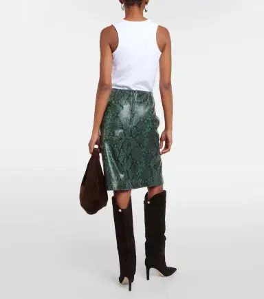 Dorothee Schumacher Urban Jungle snake-print leather midi skirt | Thumbnail 4 Dorothee Schumacher Urban Jungle snake-print leather midi skirt | Thumbnail 4