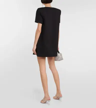 Area Crystal bow jersey t-shirt dress | Thumbnail 3 Area Crystal bow jersey t-shirt dress | Thumbnail 3