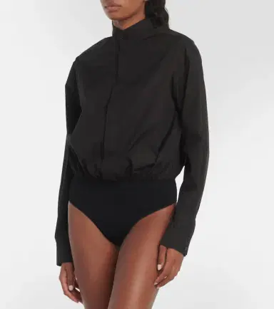 Alaia Alaïa Cotton poplin bodysuit | Thumbnail 2 Alaia Alaïa Cotton poplin bodysuit | Thumbnail 2