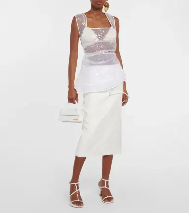 Jacquemus Le Débardeur Perle sequined top | Thumbnail 2 Jacquemus Le Débardeur Perle sequined top | Thumbnail 2