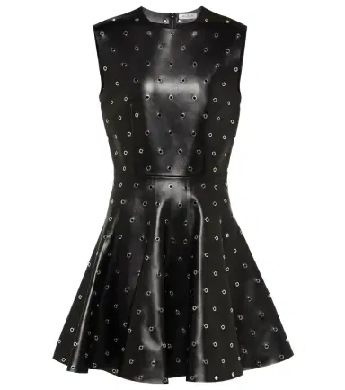 Alaïa Alaïa Studded A-line leather minidress | Thumbnail 1 Alaïa Alaïa Studded A-line leather minidress | Thumbnail 1