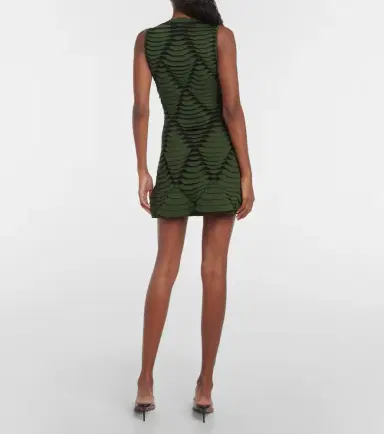 Alaïa Alaïa Snake-effect knit minidress | Thumbnail 4 Alaïa Alaïa Snake-effect knit minidress | Thumbnail 4