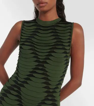 Alaïa Alaïa Snake-effect knit minidress | Thumbnail 5 Alaïa Alaïa Snake-effect knit minidress | Thumbnail 5