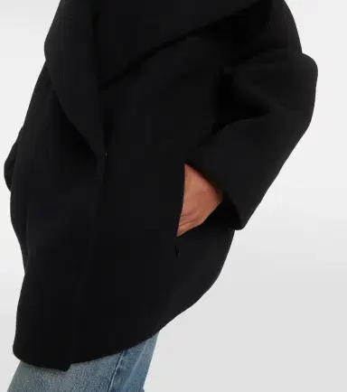Alaia Alaïa Cocoon wrap virgin wool coat | Thumbnail 2 Alaia Alaïa Cocoon wrap virgin wool coat | Thumbnail 2