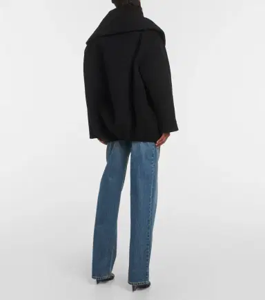 Alaia Alaïa Cocoon wrap virgin wool coat | Thumbnail 3 Alaia Alaïa Cocoon wrap virgin wool coat | Thumbnail 3