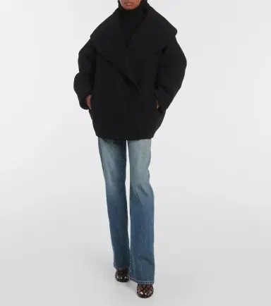 Alaia Alaïa Cocoon wrap virgin wool coat | Thumbnail 4 Alaia Alaïa Cocoon wrap virgin wool coat | Thumbnail 4
