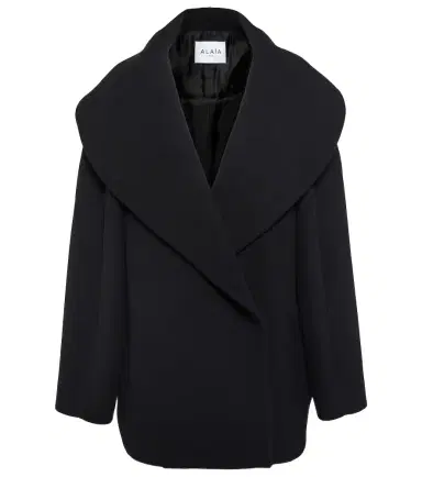 Alaia Alaïa Cocoon wrap virgin wool coat | Thumbnail 1 Alaia Alaïa Cocoon wrap virgin wool coat | Thumbnail 1