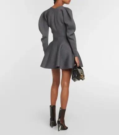 Alaïa Alaïa Ribbed-knit wool-blend miniskirt | Thumbnail 4 Alaïa Alaïa Ribbed-knit wool-blend miniskirt | Thumbnail 4