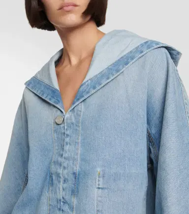 Alaïa Alaïa Cropped denim jacket | Thumbnail 4 Alaïa Alaïa Cropped denim jacket | Thumbnail 4