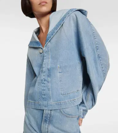 Alaïa Alaïa Cropped denim jacket | Thumbnail 6 Alaïa Alaïa Cropped denim jacket | Thumbnail 6