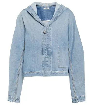 Alaïa Alaïa Cropped denim jacket | Thumbnail 1 Alaïa Alaïa Cropped denim jacket | Thumbnail 1