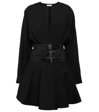 Alaïa Alaïa Belted wool minidress | Thumbnail 1 Alaïa Alaïa Belted wool minidress | Thumbnail 1