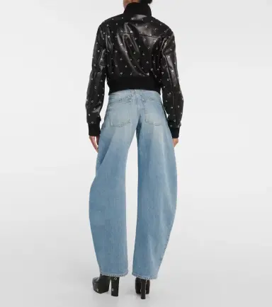 Alaïa Alaïa Studded leather bomber jacket | Thumbnail 2 Alaïa Alaïa Studded leather bomber jacket | Thumbnail 2
