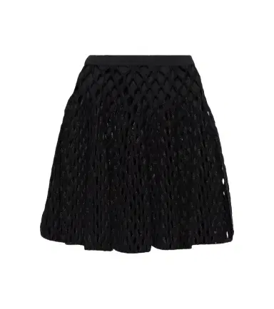 Alaïa Alaïa High-rise wool-blend open-knit miniskirt | Thumbnail 1 Alaïa Alaïa High-rise wool-blend open-knit miniskirt | Thumbnail 1