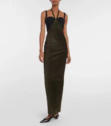 Alaïa Alaïa Suede maxi skirt | Thumbnail 2 Alaïa Alaïa Suede maxi skirt | Thumbnail 2