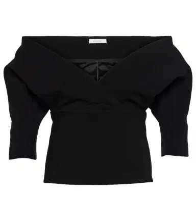 Ferragamo Wool-blend gabardine top | Thumbnail 1 Ferragamo Wool-blend gabardine top | Thumbnail 1