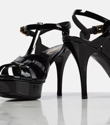Saint Laurent Tribute 105 patent leather platform sandals | Thumbnail 2 Saint Laurent Tribute 105 patent leather platform sandals | Thumbnail 2