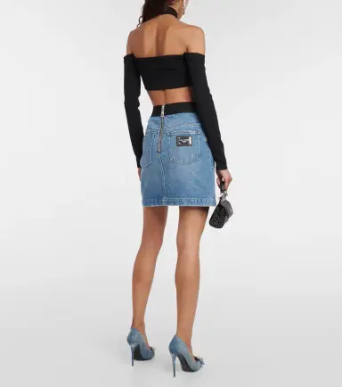 Dolce & Gabbana Logo denim miniskirt | Thumbnail 4 Dolce & Gabbana Logo denim miniskirt | Thumbnail 4