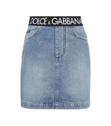 Dolce & Gabbana Logo denim miniskirt | Thumbnail 1 Dolce & Gabbana Logo denim miniskirt | Thumbnail 1