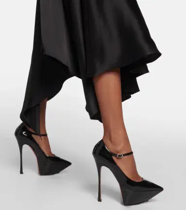 Amina Muaddi Yigit patent leather platform pumps | Thumbnail 2 Amina Muaddi Yigit patent leather platform pumps | Thumbnail 2