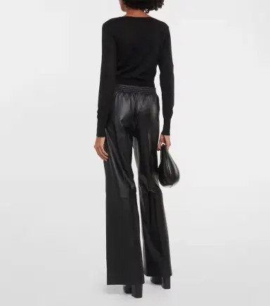 Joseph Ashbridge leather wide-leg pants | Thumbnail 3 Joseph Ashbridge leather wide-leg pants | Thumbnail 3