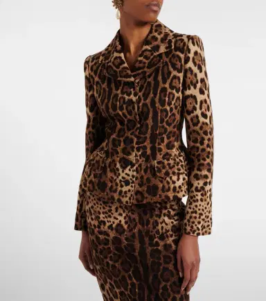 Dolce & Gabbana Leopard-print wool crêpe jacket | Thumbnail 3 Dolce & Gabbana Leopard-print wool crêpe jacket | Thumbnail 3