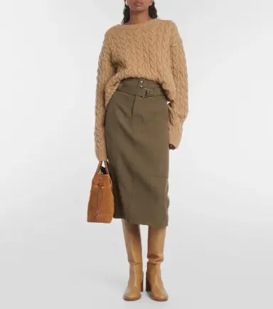 Tod's Wool midi skirt | Thumbnail 3 Tod's Wool midi skirt | Thumbnail 3
