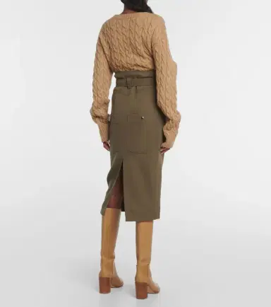 Tod's Wool midi skirt | Thumbnail 5 Tod's Wool midi skirt | Thumbnail 5