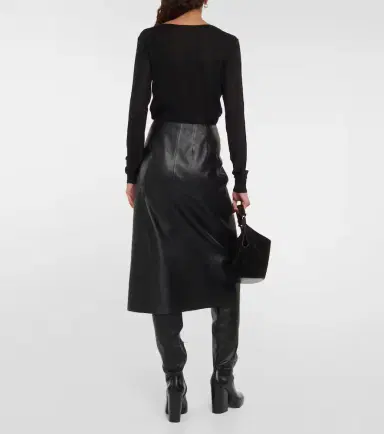 Joseph Sidena leather midi skirt | Thumbnail 5 Joseph Sidena leather midi skirt | Thumbnail 5
