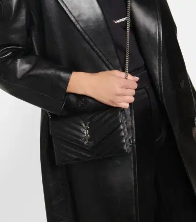 Saint Laurent Cassandre matelassé envelope leather wallet on chain | Thumbnail 4 Saint Laurent Cassandre matelassé envelope leather wallet on chain | Thumbnail 4