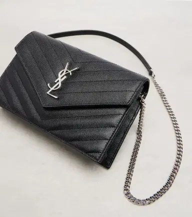 Saint Laurent Cassandre matelassé envelope leather wallet on chain | Thumbnail 5 Saint Laurent Cassandre matelassé envelope leather wallet on chain | Thumbnail 5