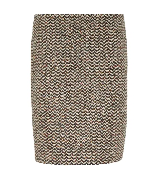 Wool and silk-blend bouclé pencil skirt Wool and silk-blend bouclé pencil skirt