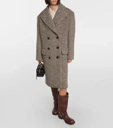 Miu Miu Wool and silk-blend bouclé coat | Thumbnail 2 Miu Miu Wool and silk-blend bouclé coat | Thumbnail 2